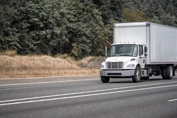 Box truck making a local delivery run